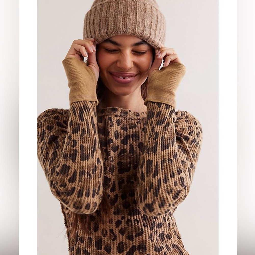 Free People Leopard Print Thermal